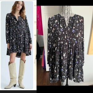 Aritzia Wilfred Barossa Tiered Midi Floral Dress. Small